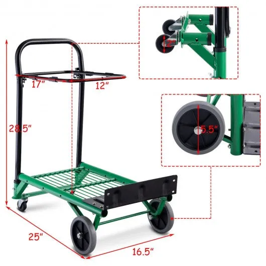 2-in-1 Convertible Folding Heavy Duty Hand/Platform Truck