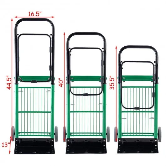 2-in-1 Convertible Folding Heavy Duty Hand/Platform Truck