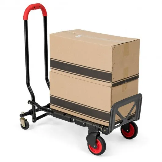 2 in 1 Multi-position Heavy Duty Folding Hand Truck Dolly Cart