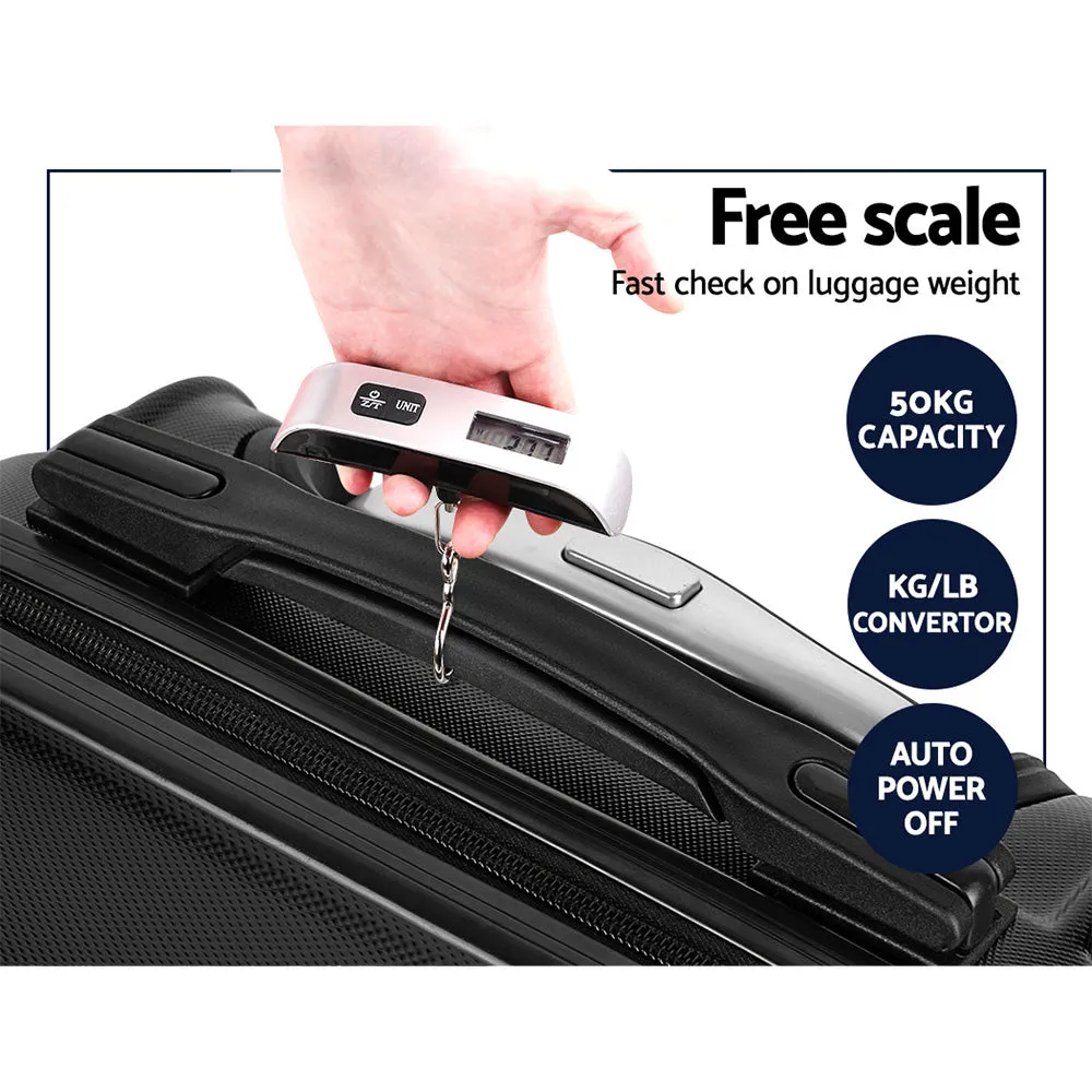3pc Lightweight Hard Case Luggage with TSA Lock - Wanderlite
