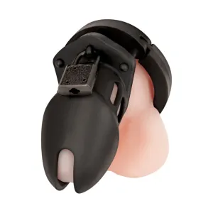 ACRYLIC CHASTITY COCK CAGE - BLACK