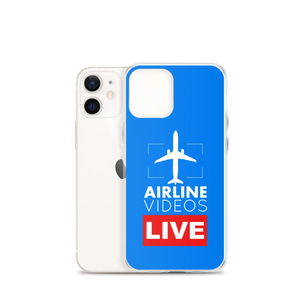 AIRLINE VIDEOS LIVE (BLUE) iPhone Case