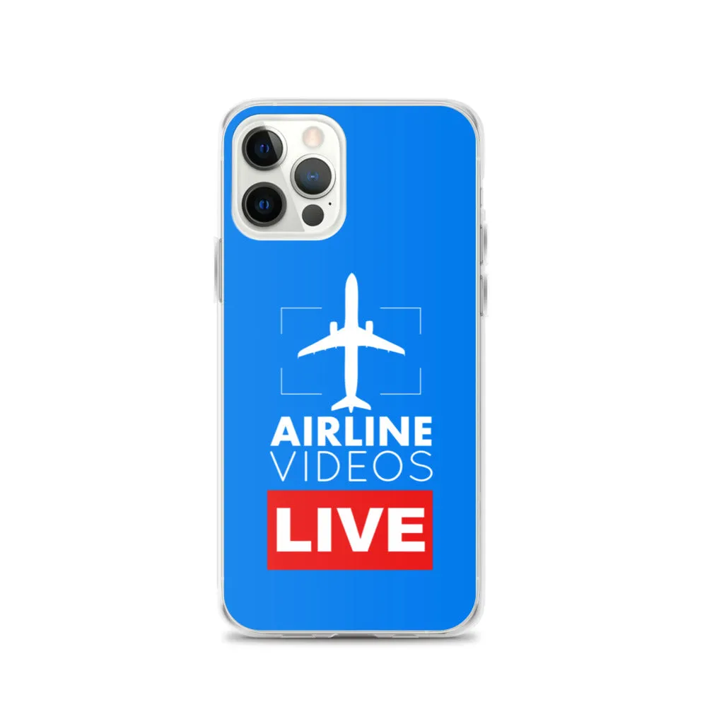 AIRLINE VIDEOS LIVE (BLUE) iPhone Case