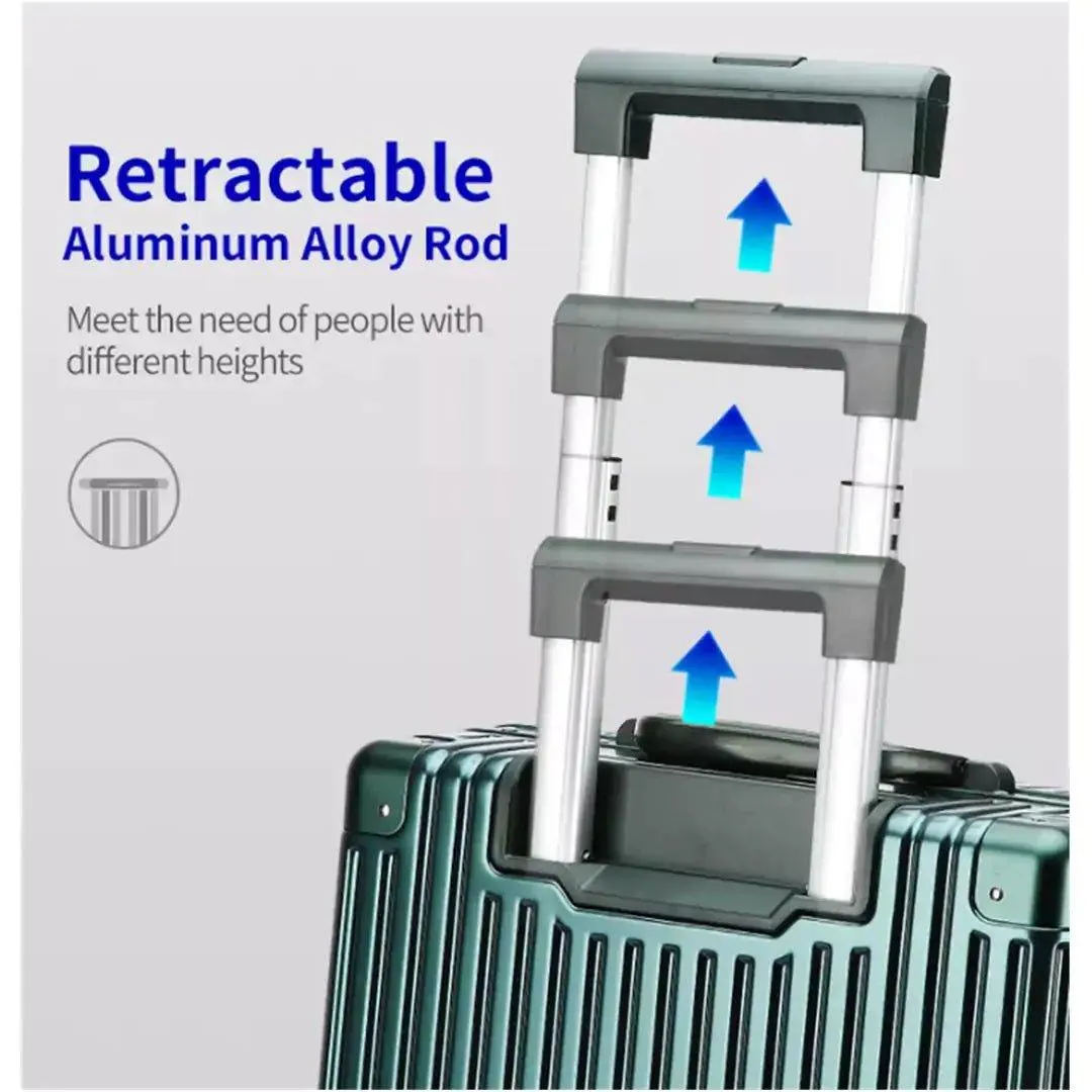 Aluminum Luggage Suitcase Set
