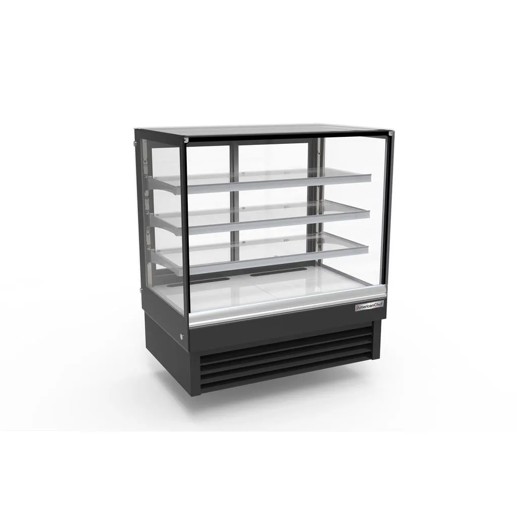 American Chef 48″ Square Glass Floor Refrigerated Display Case DCS48