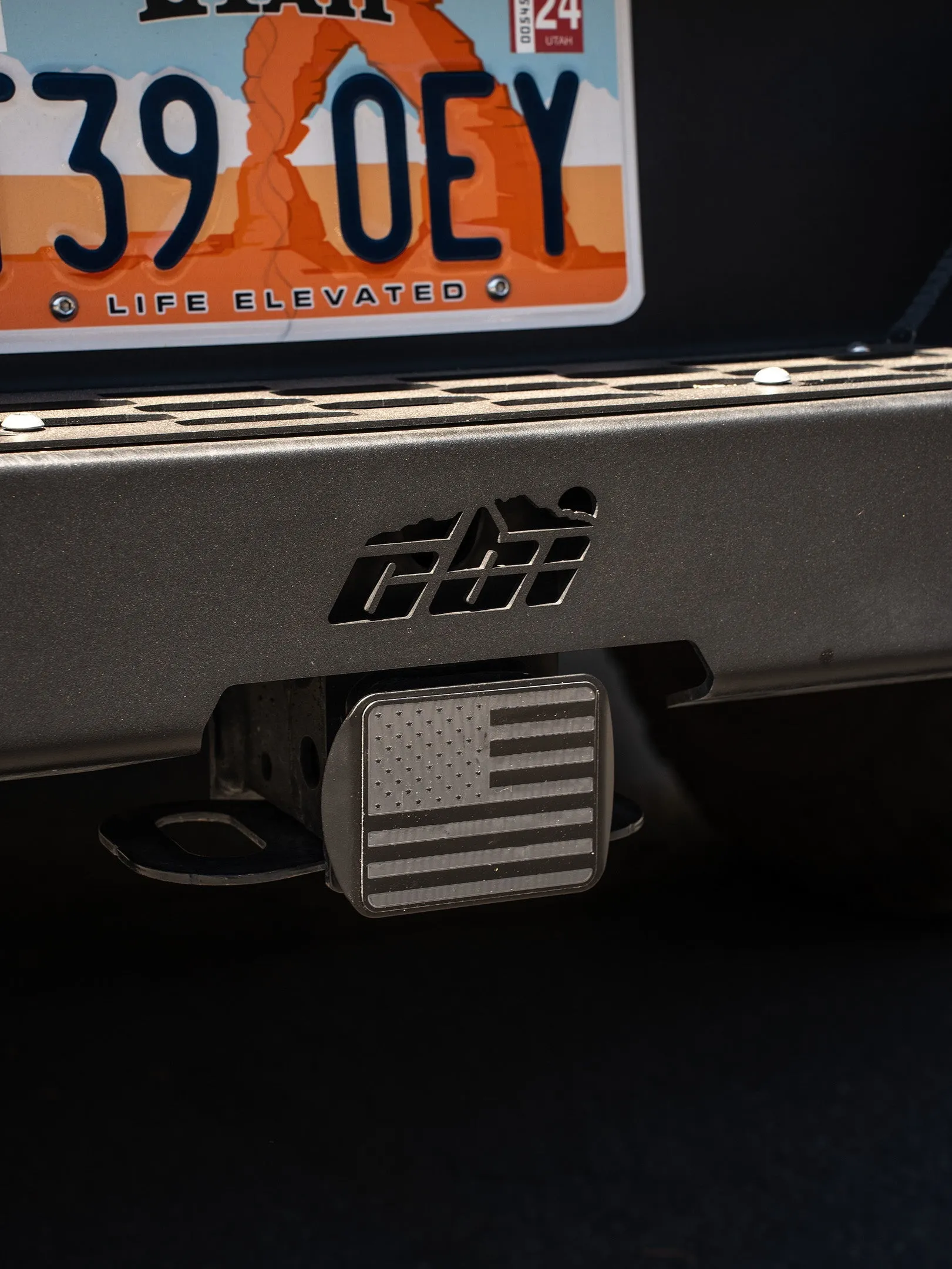 American Flag Hitch Cover