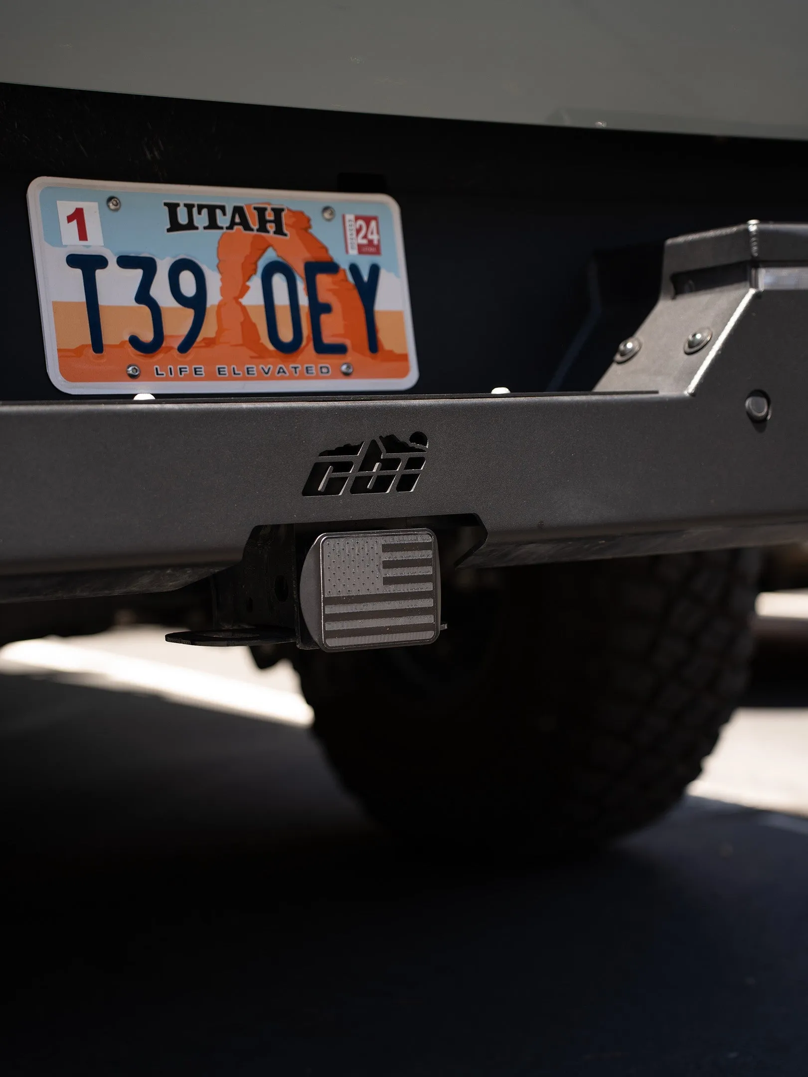 American Flag Hitch Cover