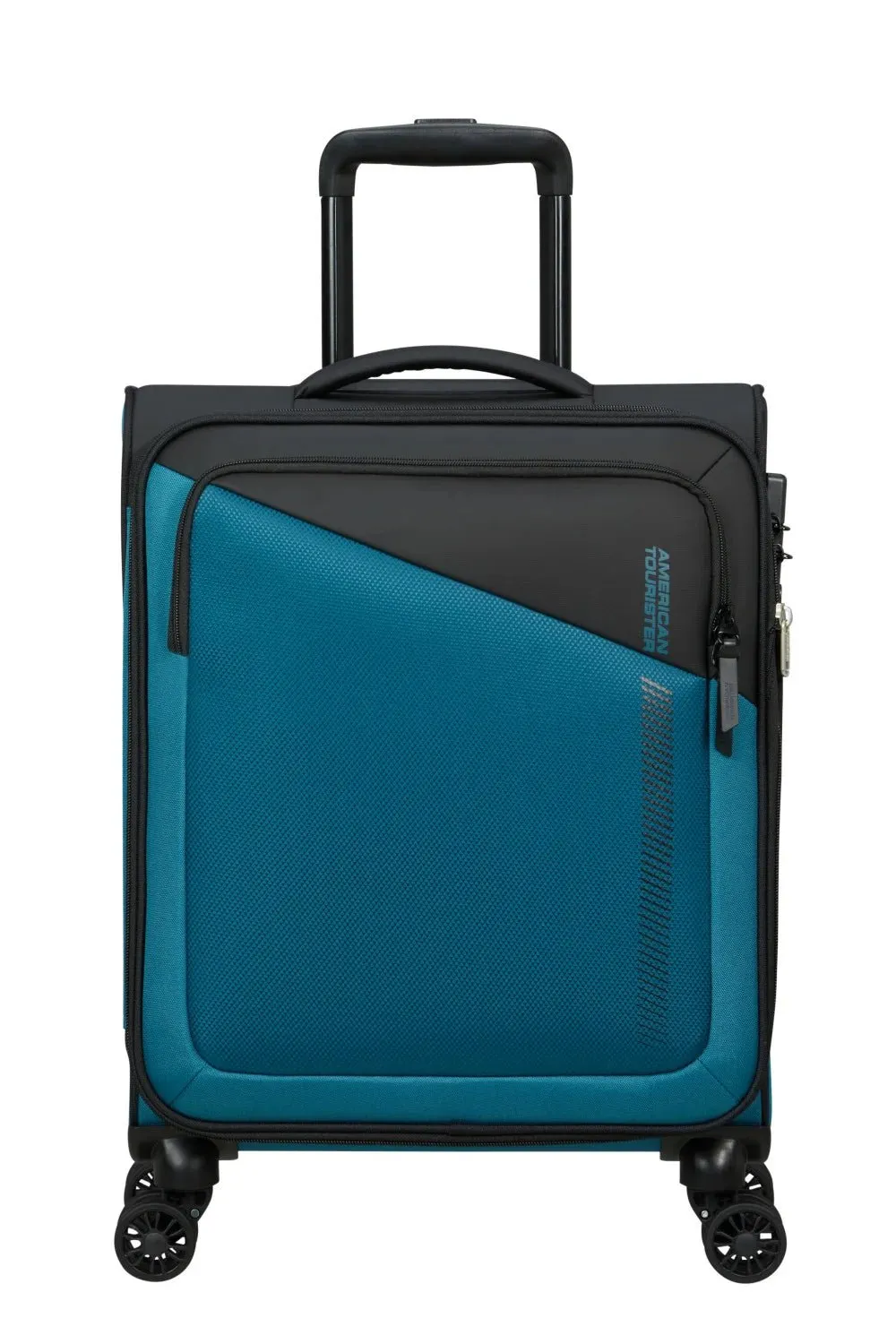 American Tourister Daring Dash 55cm Cabin Spinner - Expandable | Black/Blue