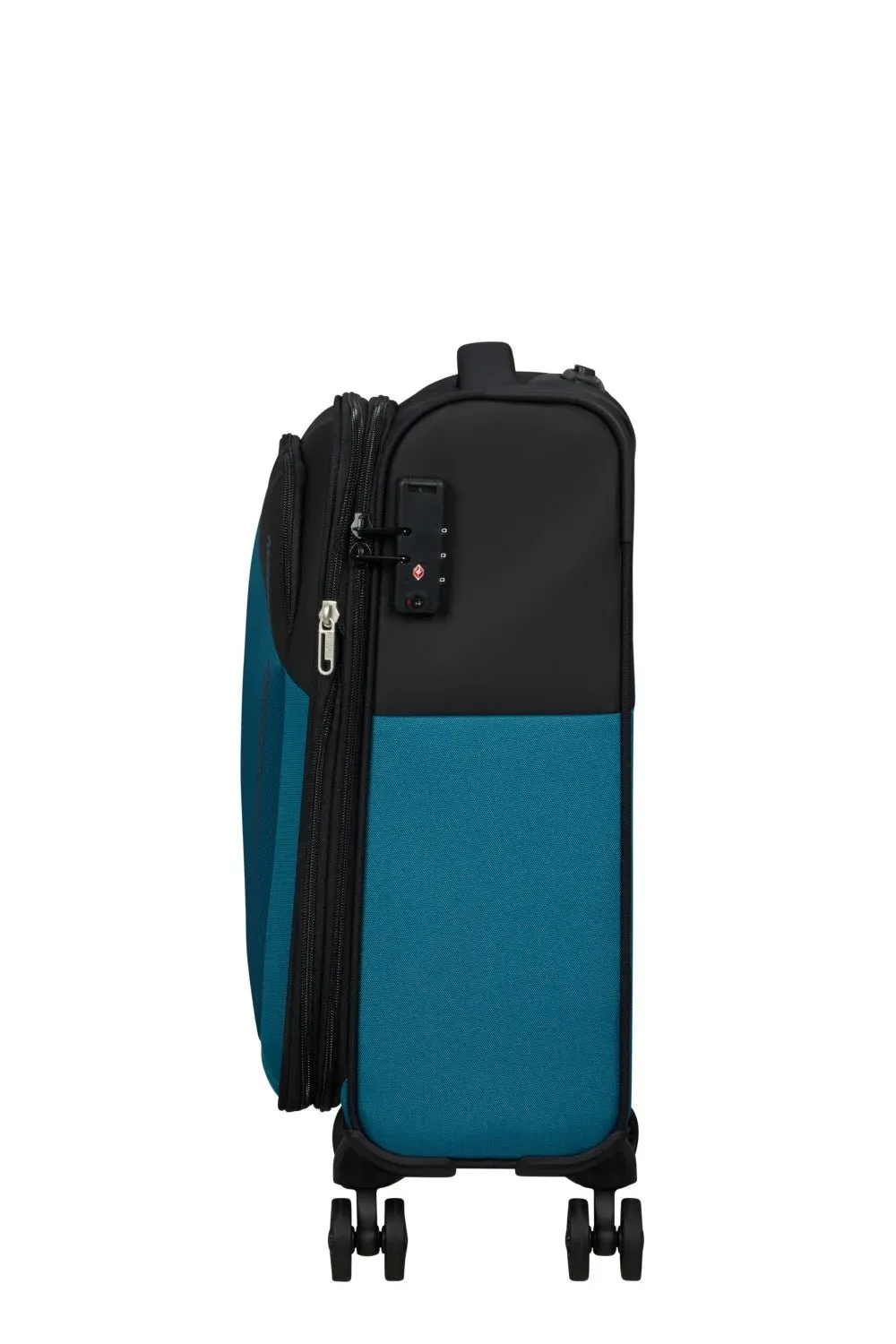 American Tourister Daring Dash 55cm Cabin Spinner - Expandable | Black/Blue