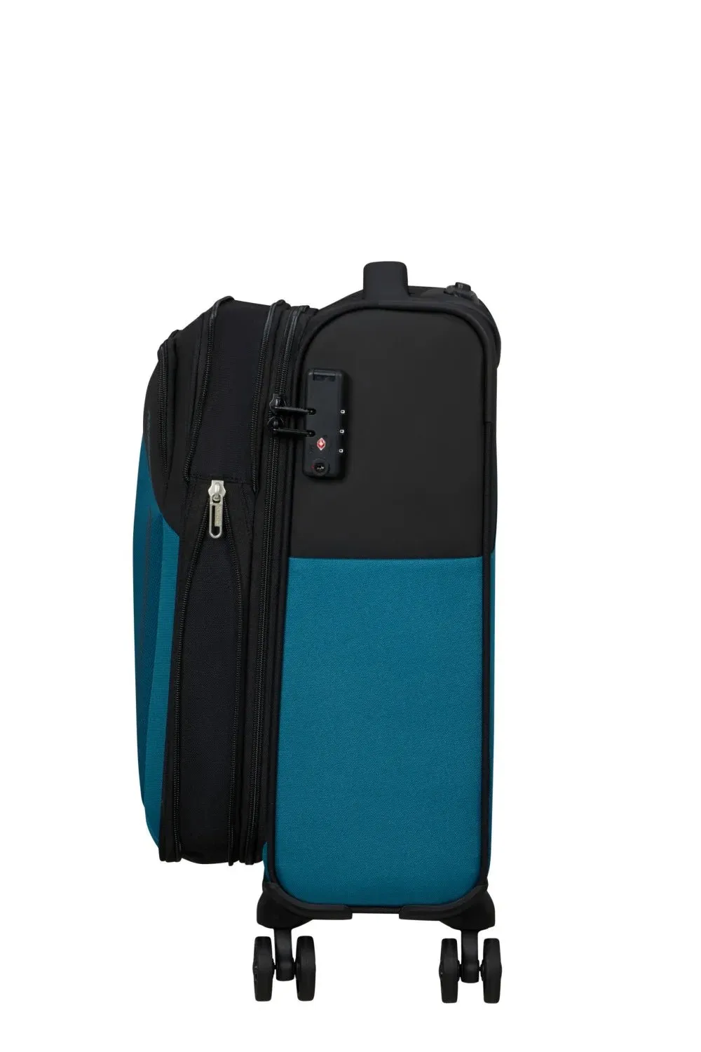 American Tourister Daring Dash 55cm Cabin Spinner - Expandable | Black/Blue