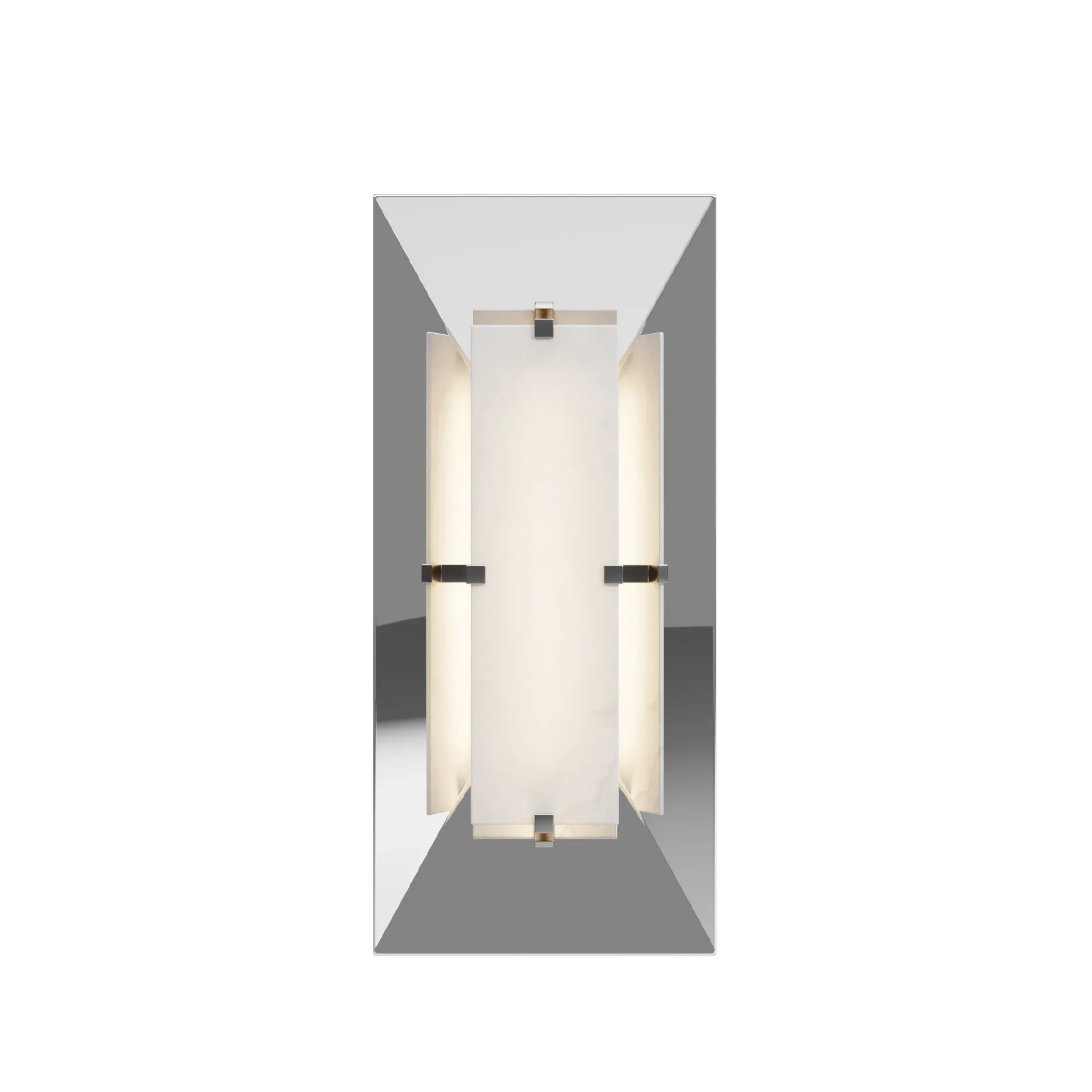APOLLO ALABASTER NICKEL WALL LAMP