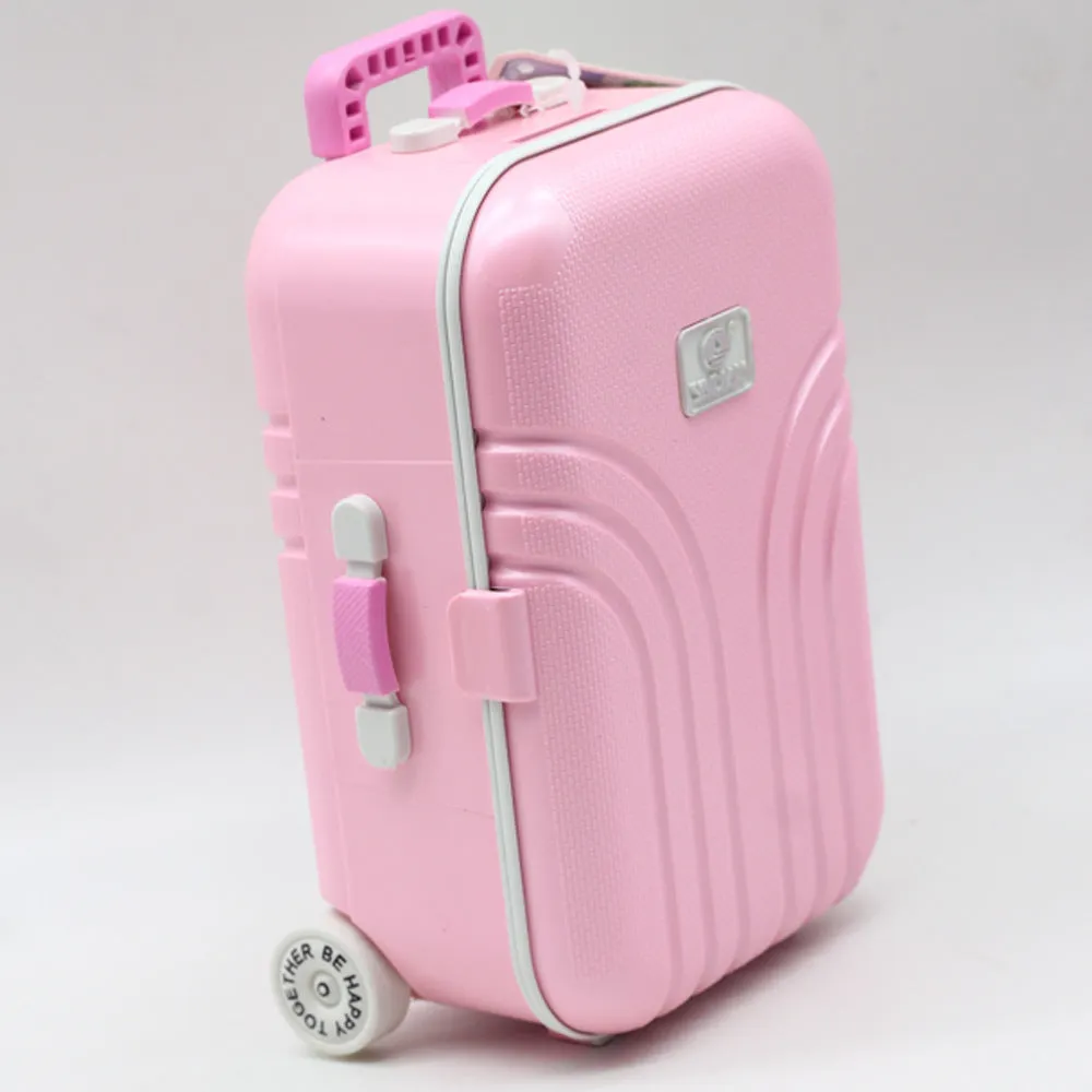 Babymoon Mini Travel Suitcase Baby Photography Props Luggage Box Accessories for Kids - Pink