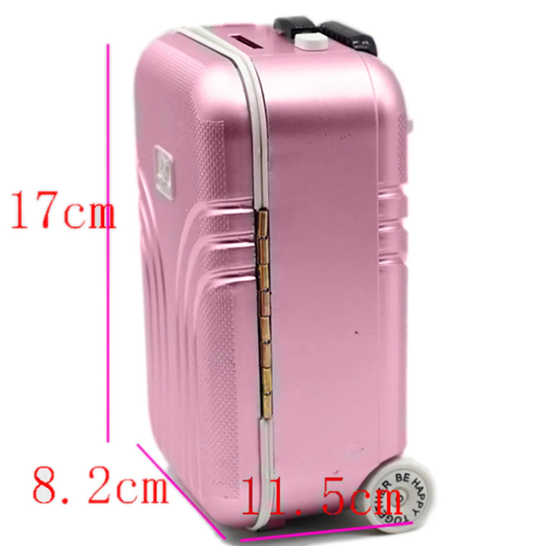 Babymoon Mini Travel Suitcase Baby Photography Props Luggage Box Accessories for Kids - Pink
