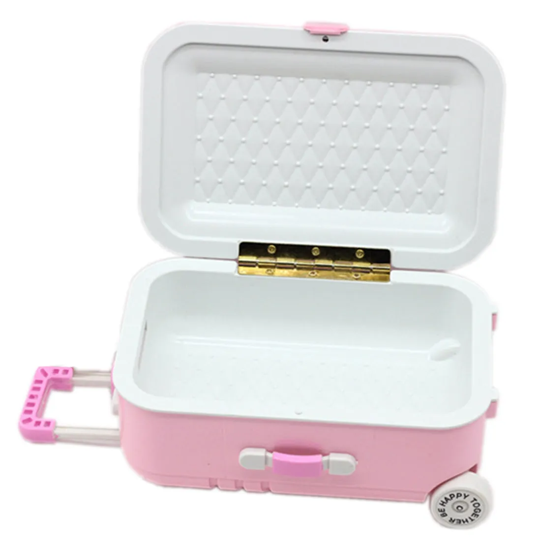 Babymoon Mini Travel Suitcase Baby Photography Props Luggage Box Accessories for Kids - Pink