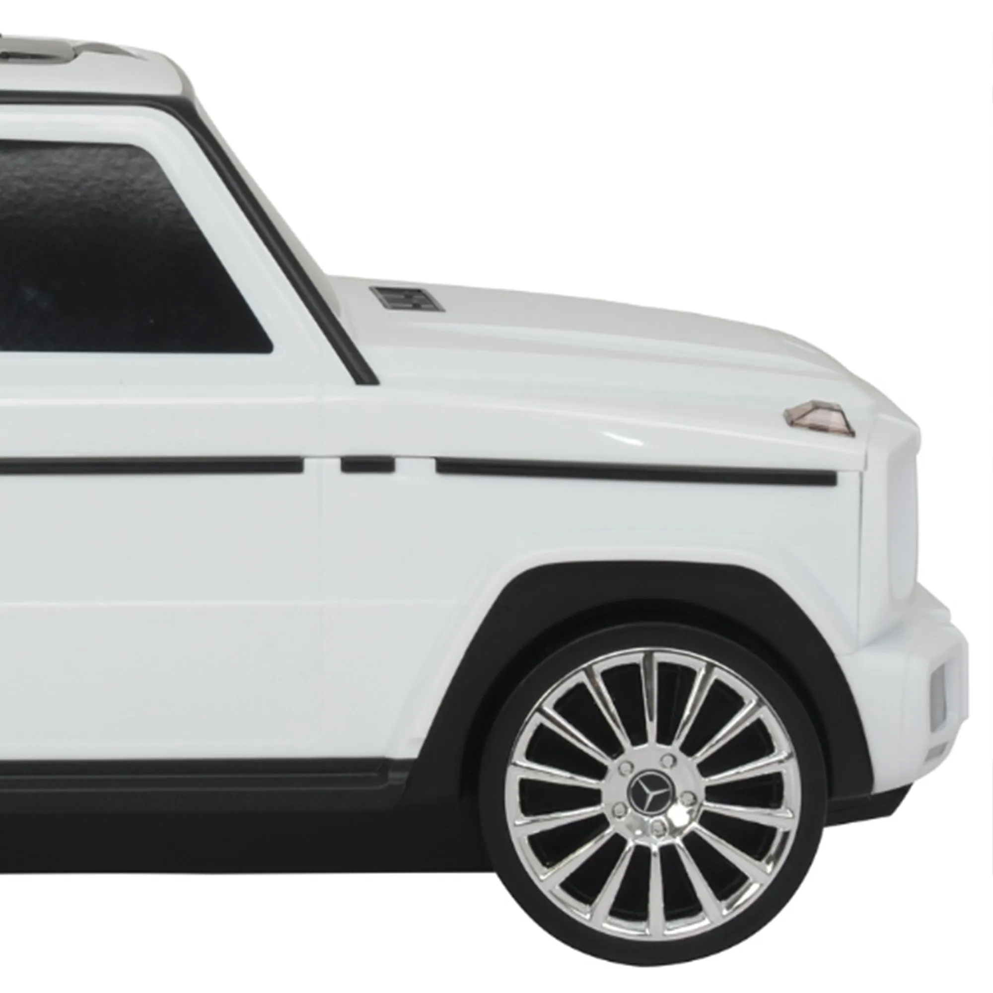 Best Ride On Cars Mercedes G Class Stylish Large Suitcase Ride On Vehicle, White