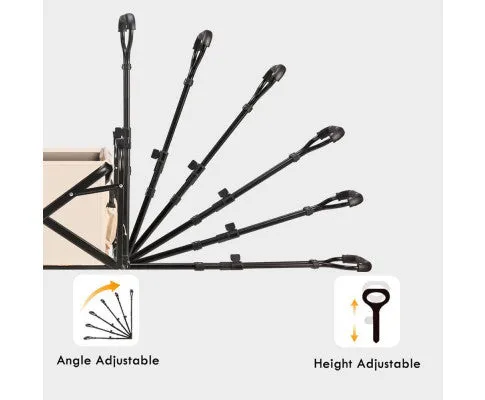 Black Wheeled Collapsible Cart 100kg