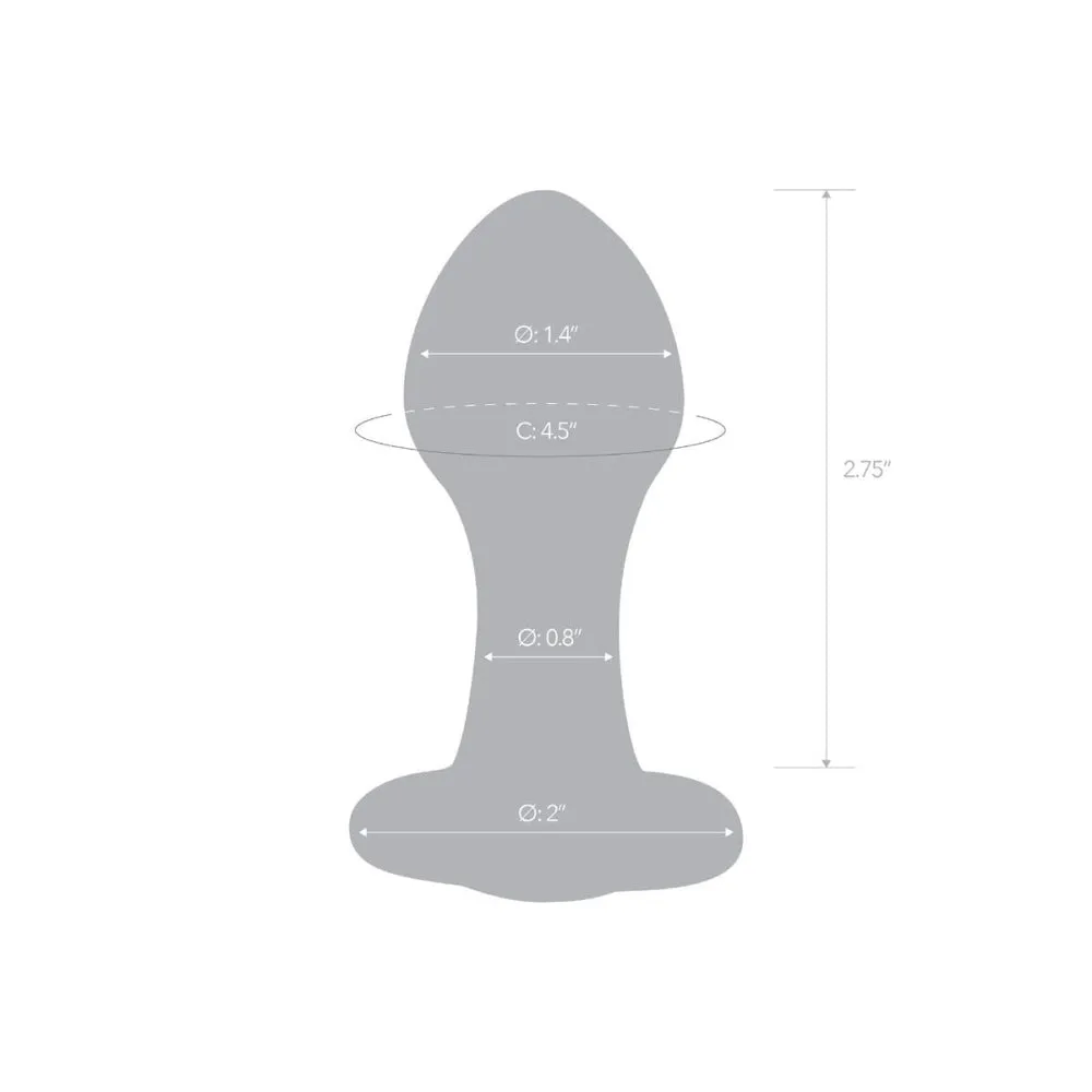 Bling Bling Glass Butt Plug (3.5")