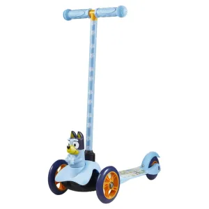 Bluey Ride-N-Glide Buddies 3D Toddler Scooter, 3 Wheel Scooter for Kids Ages 3 