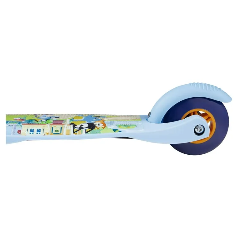 Bluey Ride-N-Glide Buddies 3D Toddler Scooter, 3 Wheel Scooter for Kids Ages 3 