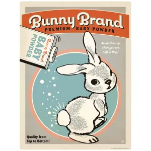 Bunny Brand Baby Powder Vinyl Sticker