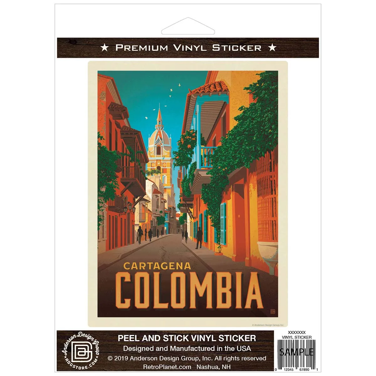 Cartagena Colombia Vinyl Sticker