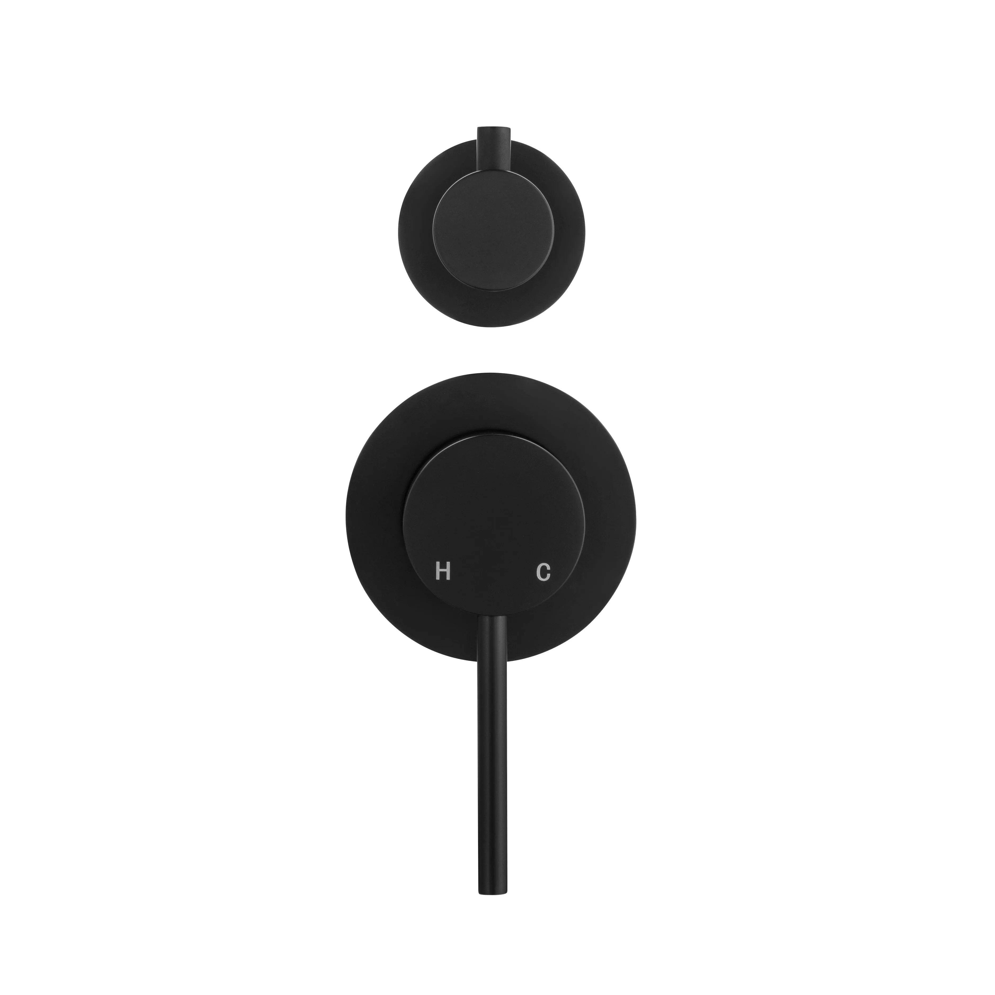 CLIO Shower / Bath Mixer with Divertor Matte Black