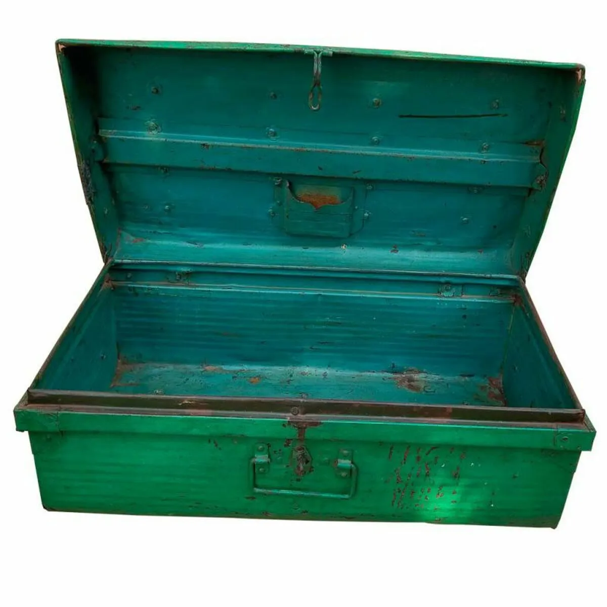Decorative suitcase Alexandra House Living Green Iron Traditional style 42 x 31 x 76 cm