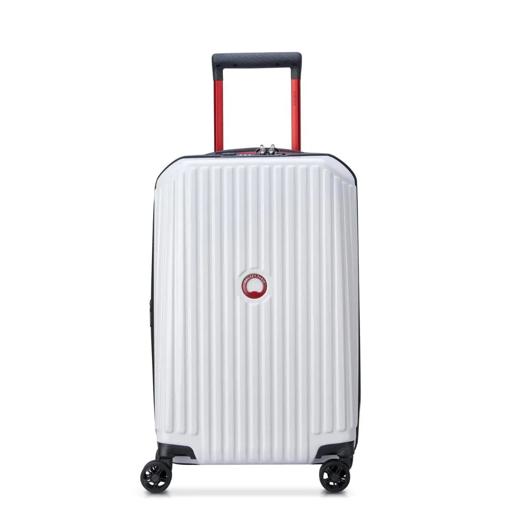 White Delsey Alfa Romeo Formula 1 Carry-On Luggage - Optimized English Title