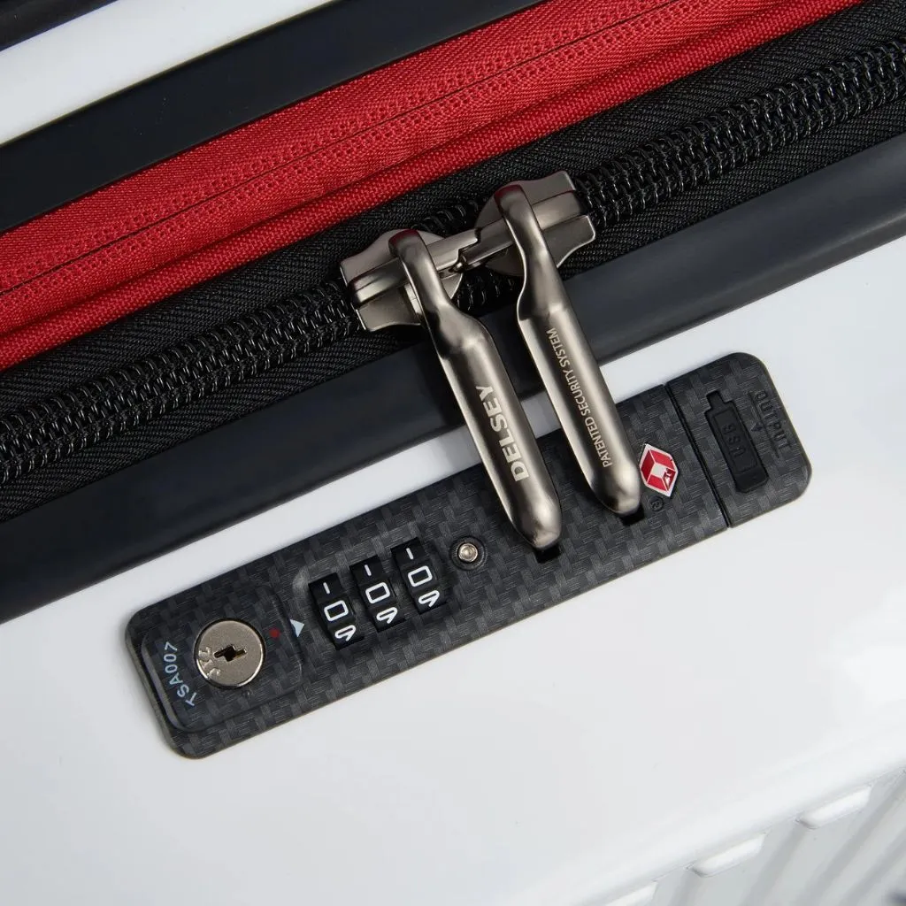 White Delsey Alfa Romeo Formula 1 Carry-On Luggage - Optimized English Title