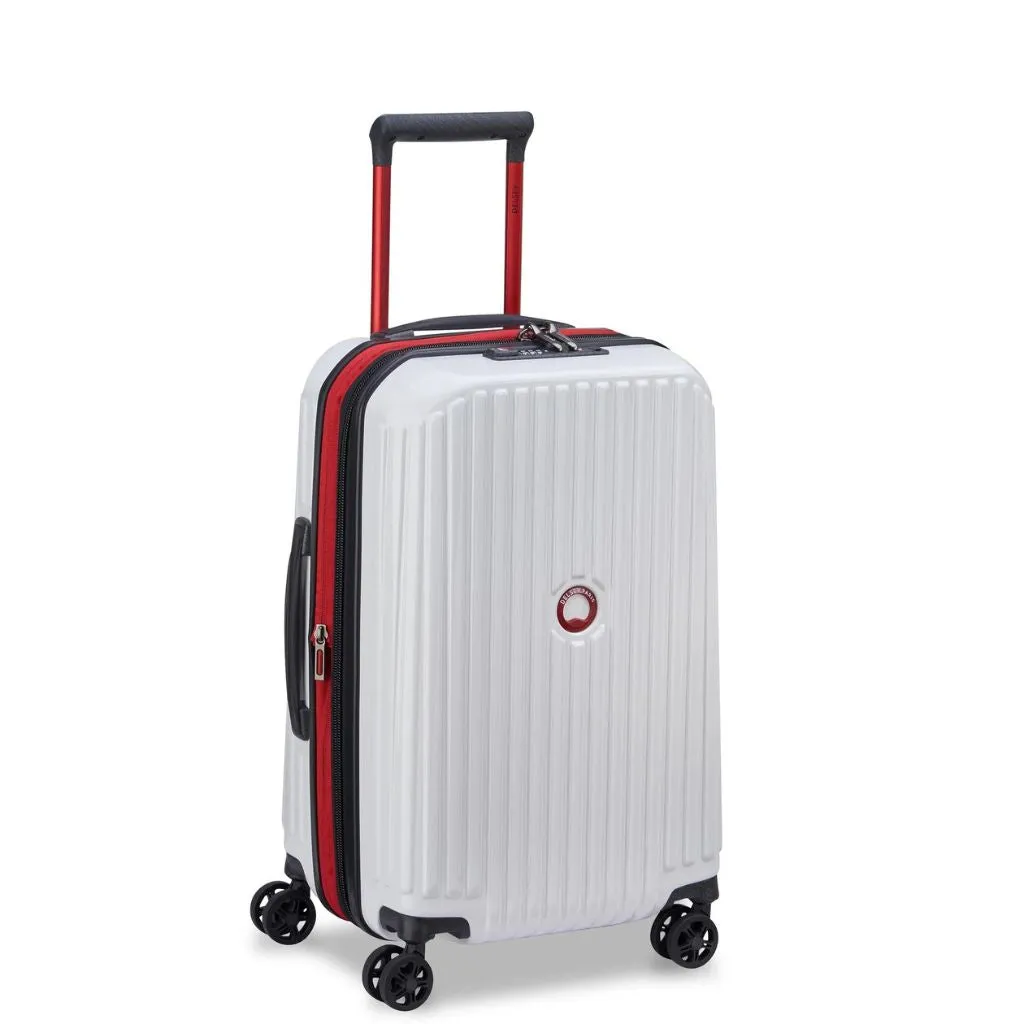 White Delsey Alfa Romeo Formula 1 Carry-On Luggage - Optimized English Title