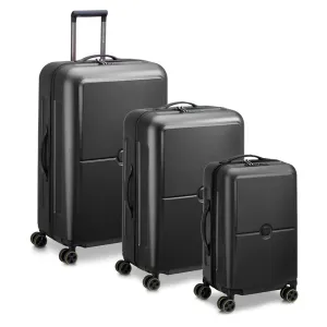 Delsey Turenne 2.0 - 3 Piece Hardside Luggage Set Black