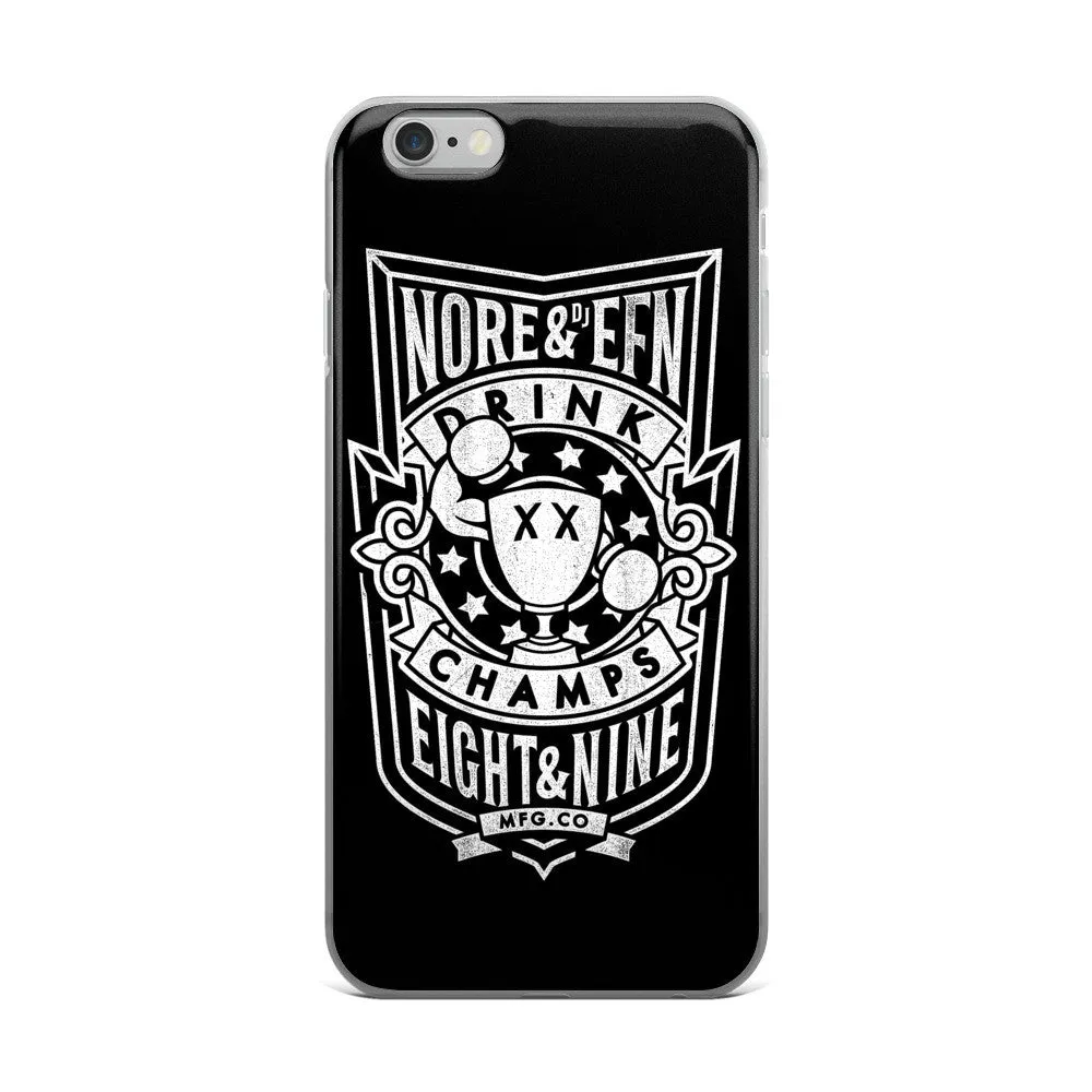 Drink Champs X 8&9 Badge iPhone case