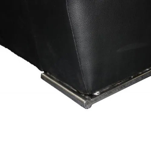 Elegance Leather Bed Frame King Black