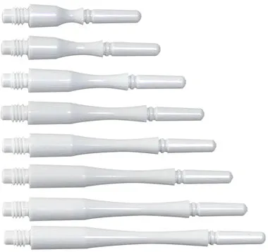 Fit Flight Polycarbonate Hybrid White Spinning Dart Shaft