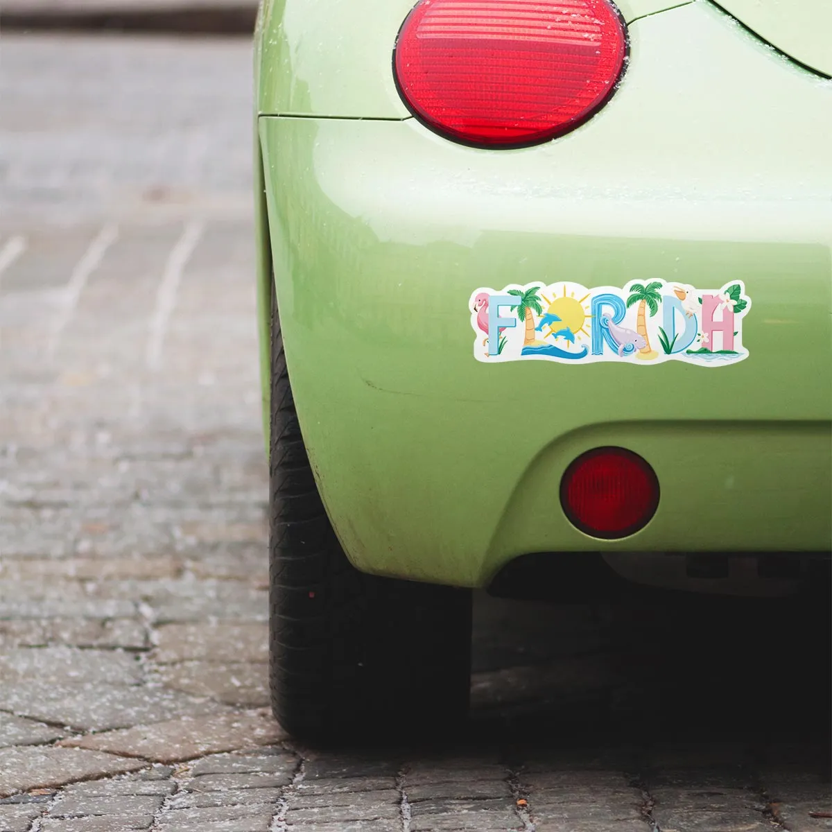 Florida Whimsical Animals Die Cut Vinyl Sticker