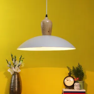 GREY Metal Hanging Light - JNO-02-gy - Included Bulb