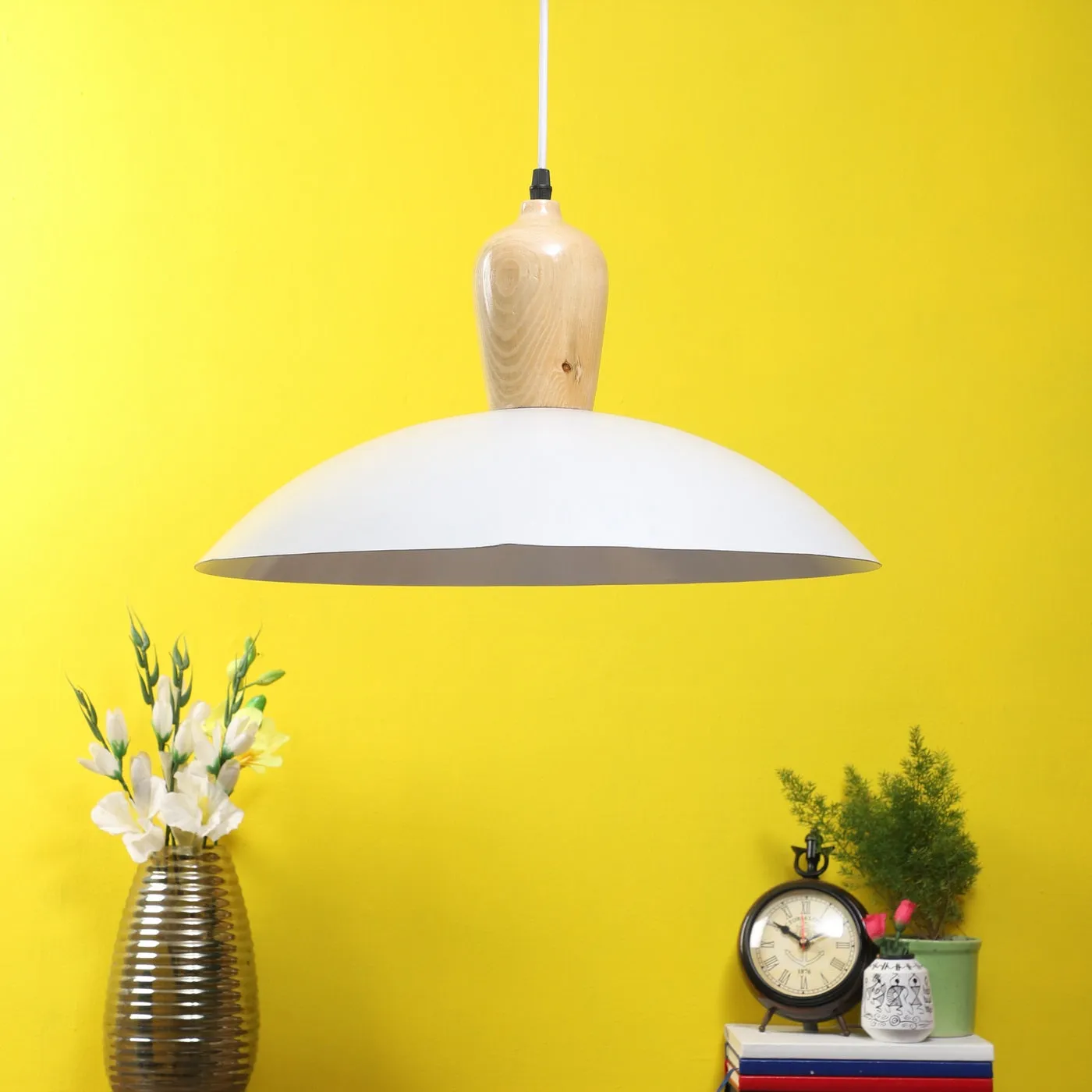 GREY Metal Hanging Light - JNO-02-gy - Included Bulb