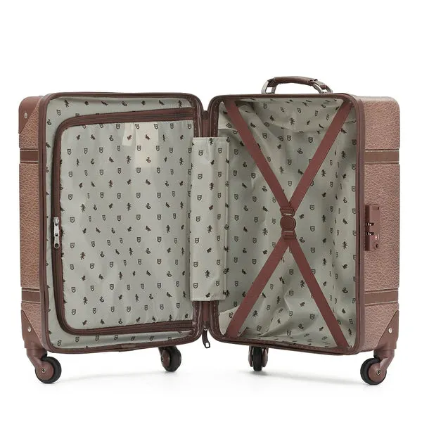 Harry Potter - Hogwarts WB030 20in Small 4 Wheel Hard Suitcase - Brown