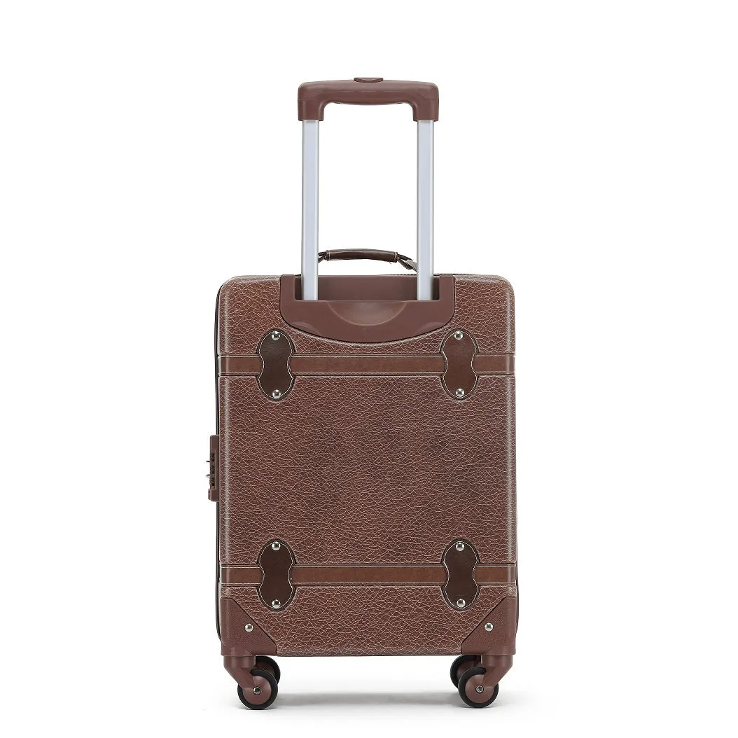 Harry Potter - Hogwarts WB030 20in Small 4 Wheel Hard Suitcase - Brown