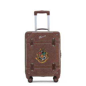 Harry Potter - Hogwarts WB030 20in Small 4 Wheel Hard Suitcase - Brown