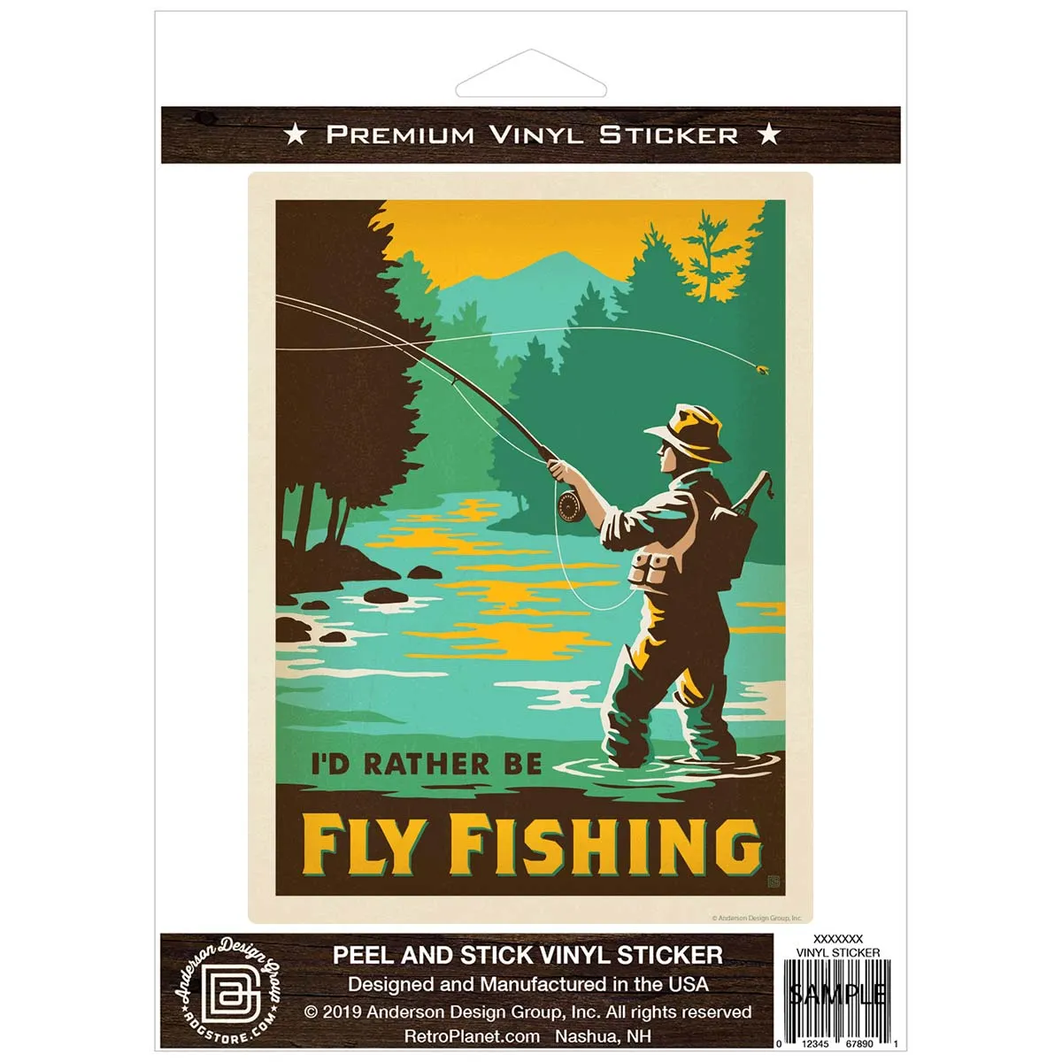 Id Rather Be Fly Fishing Vinyl Sticker