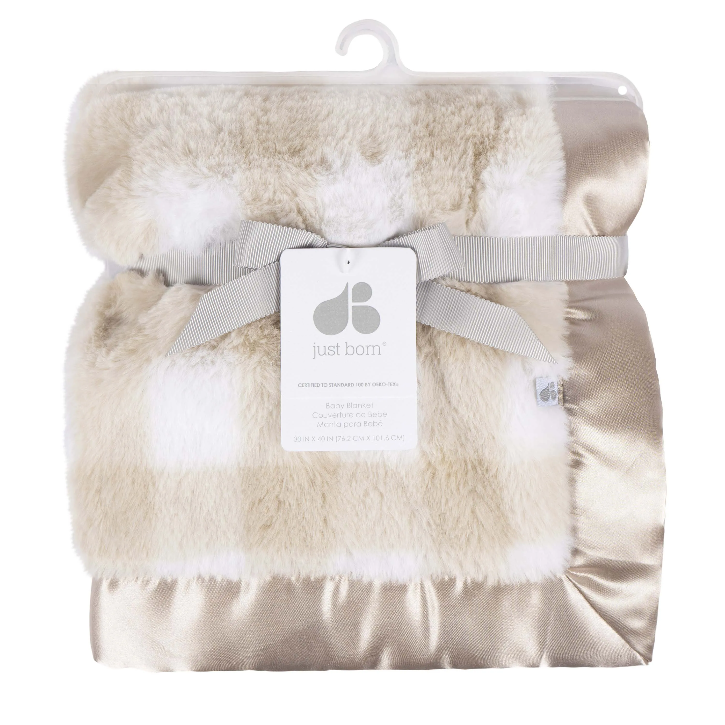 Just Born by Gerber Baby Neutral 1-Pack Plush Blanket - NEUTRAL