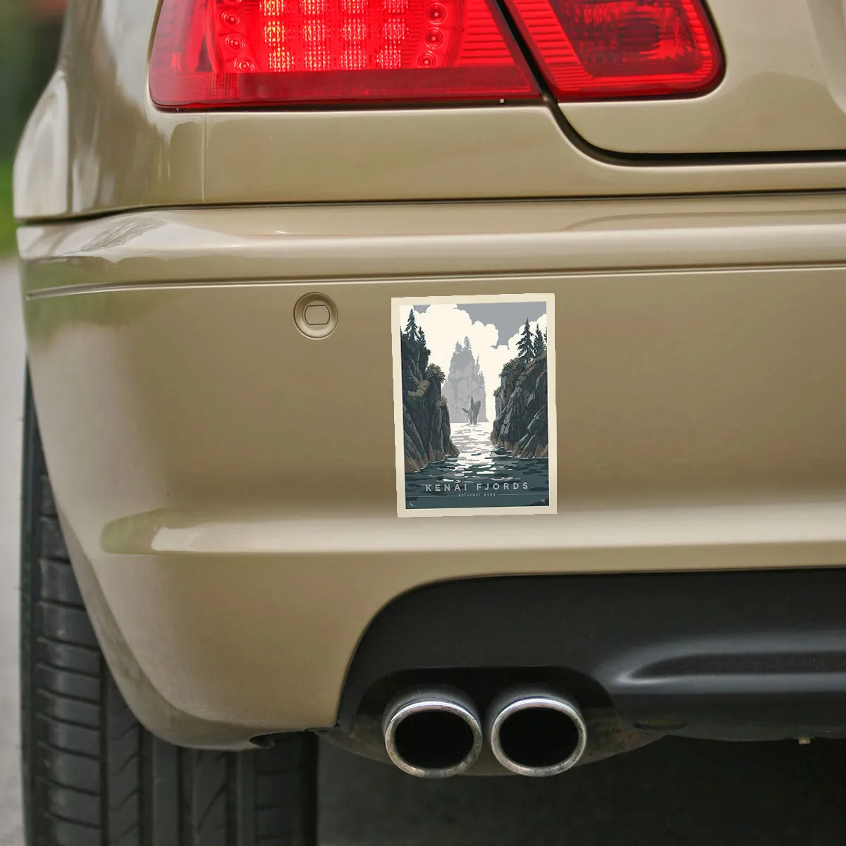 Kenai Fjords National Park Alaska Vinyl Sticker