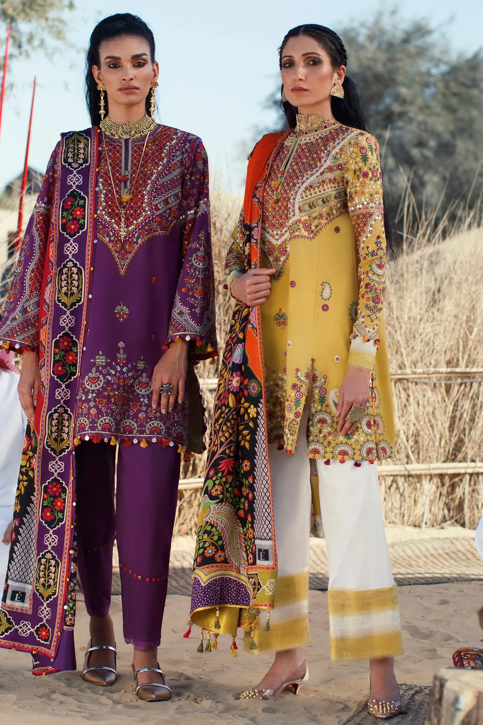 Élan Luxury Lawn Collection 2022 – EL22-13 B (MIRZETA)