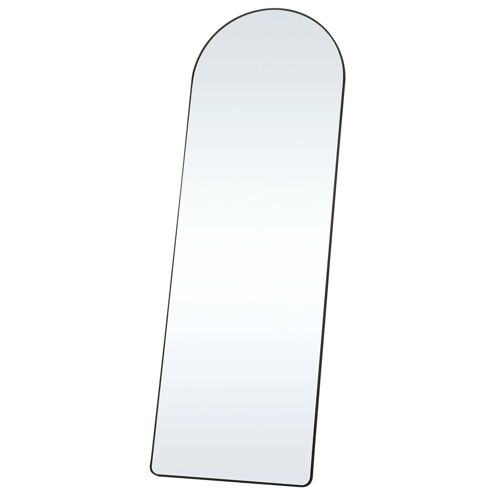 Large Free Standing Leaning Hanging Wall Mounted Floor Mirror with Stand Aluminum Alloy Frame, Full Body Dressing Mirror for Living Room Bedroom, Black