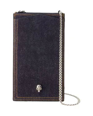 Leather Denim Skull Phone Case