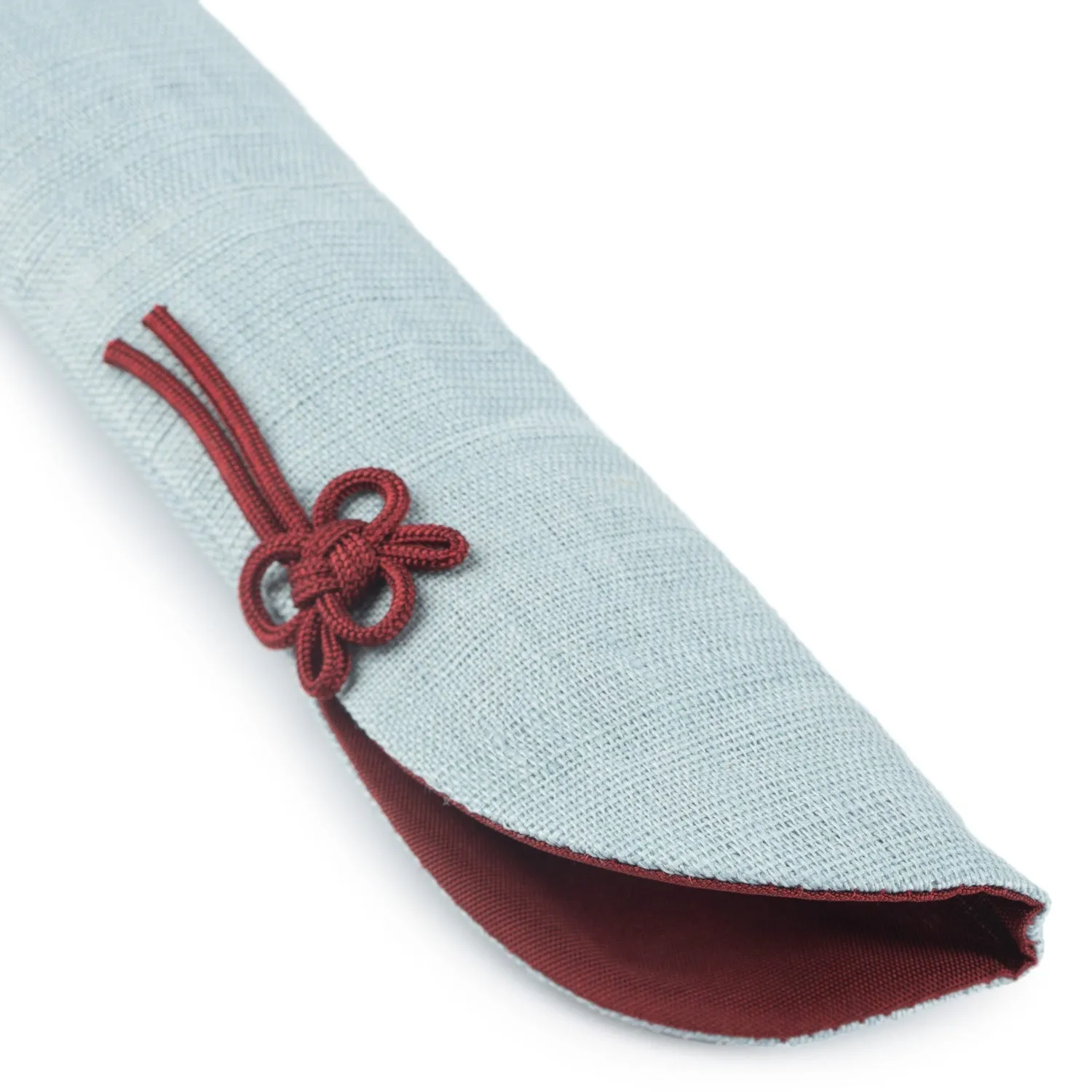 Light Blue Japanese Folding Fan Case