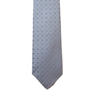 Light blue necktie with light blue flowers
