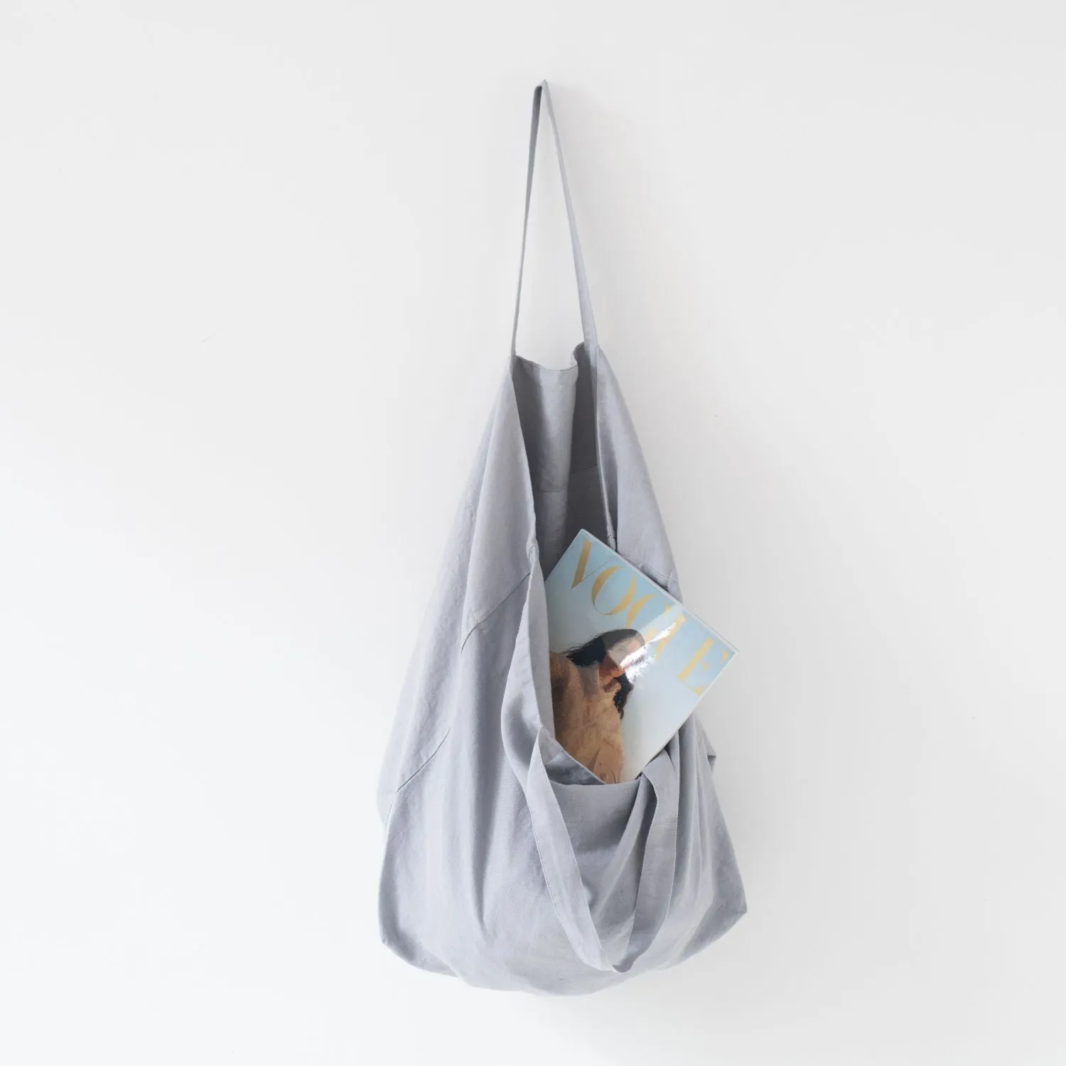 Light Grey Large Linen Bag