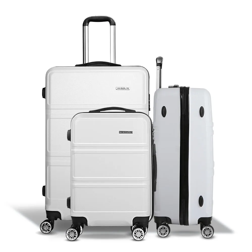 Lightweight 3pc Hard-Shell Luggage Set | TSA Lock | Wanderlite